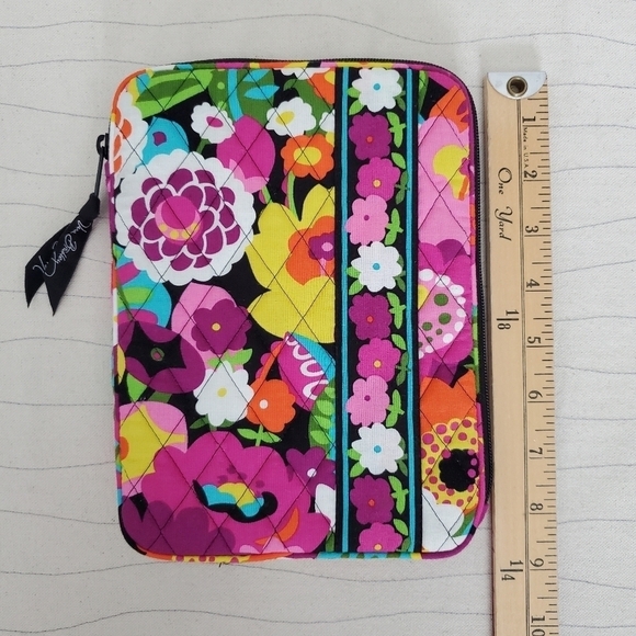 Vera Bradley Va Va Bloom Floral Print EReader Kindle Multicolor Sleeve Case EUC - Picture 2 of 7